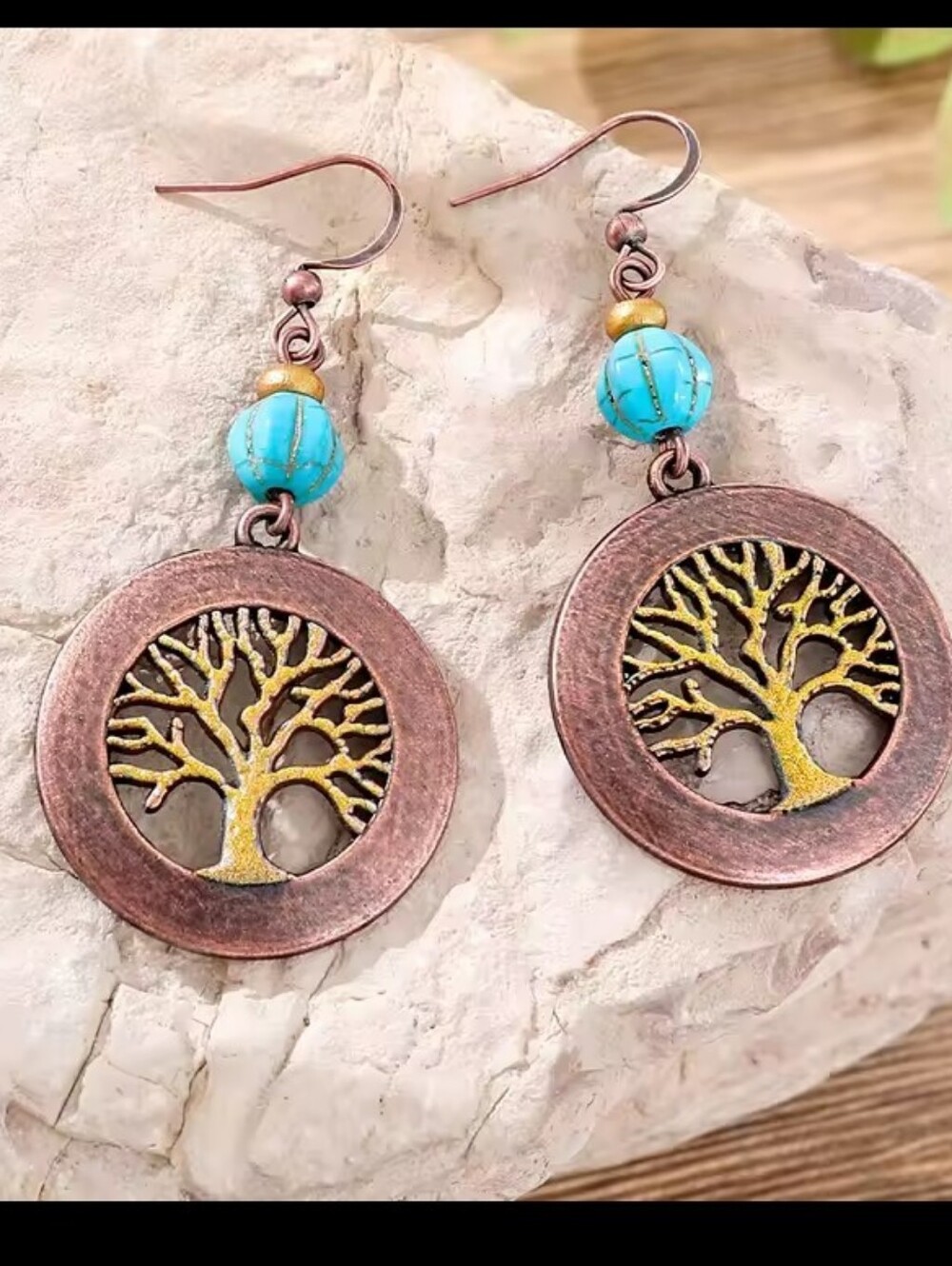Vintage Earrings Ethnic Tree Of Life Women's Jewelry Dangle‎ New G20